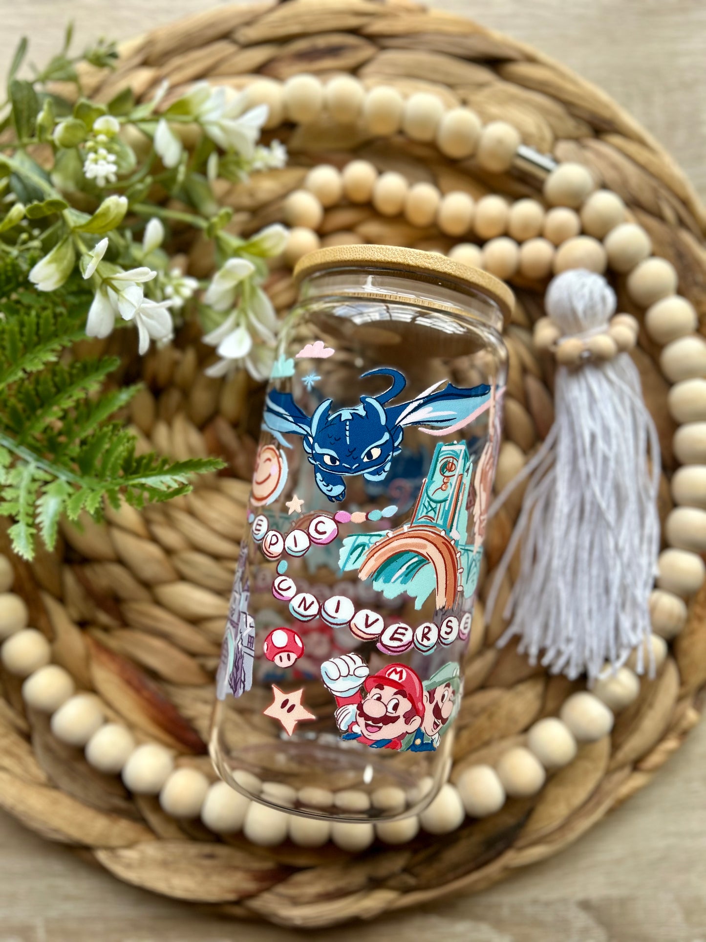 Epic Themed Theme Park Glass Cup