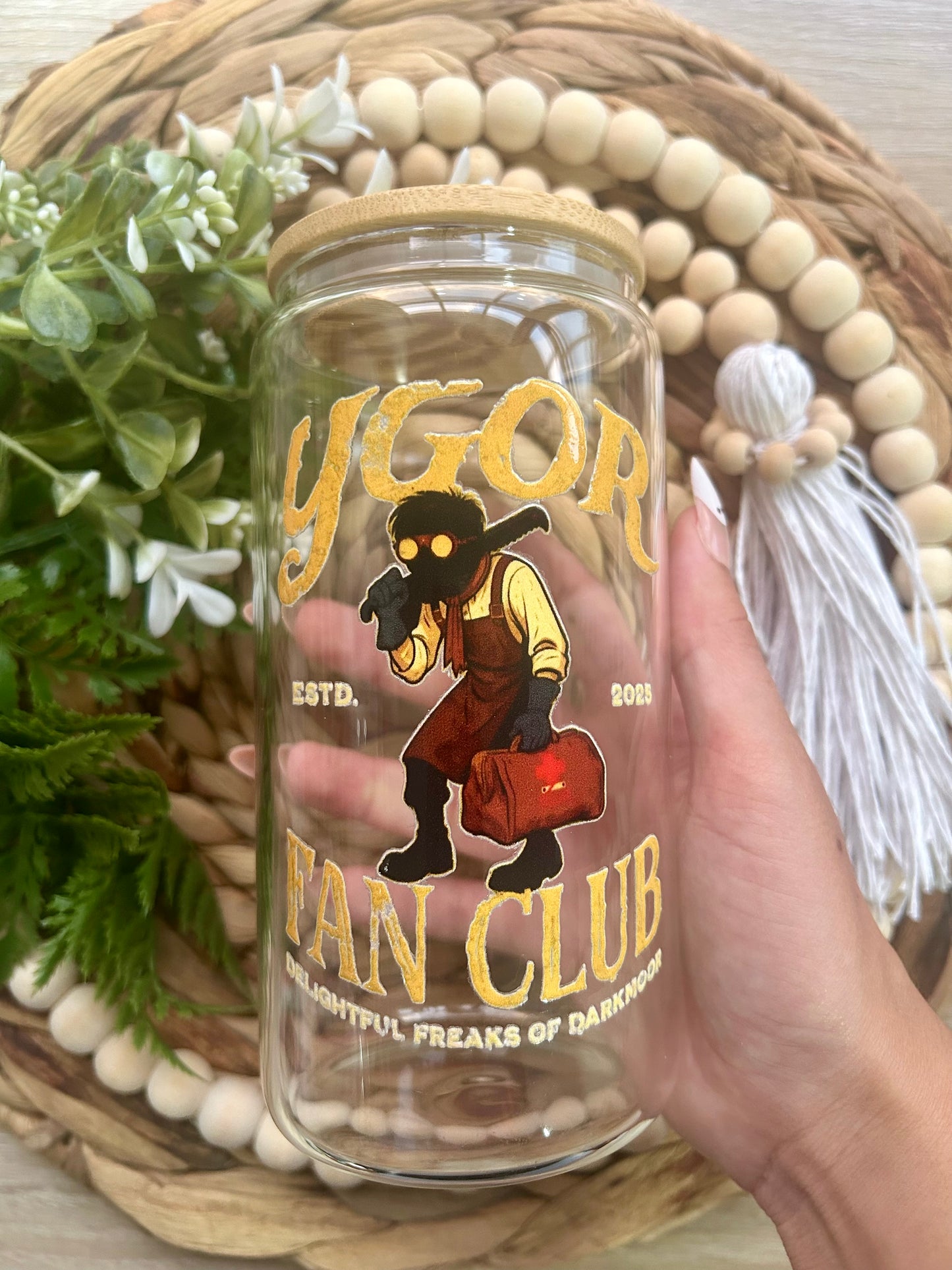 Ygor Inspired Dark Universe Glass Cup