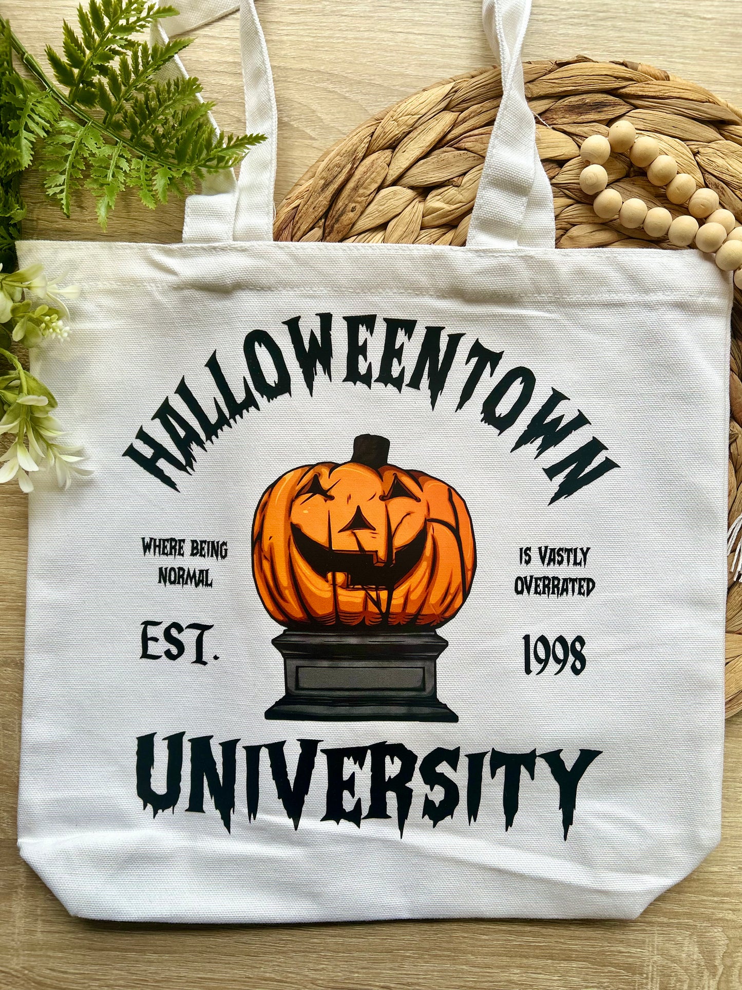 Halloween Town Themed Tote Bags