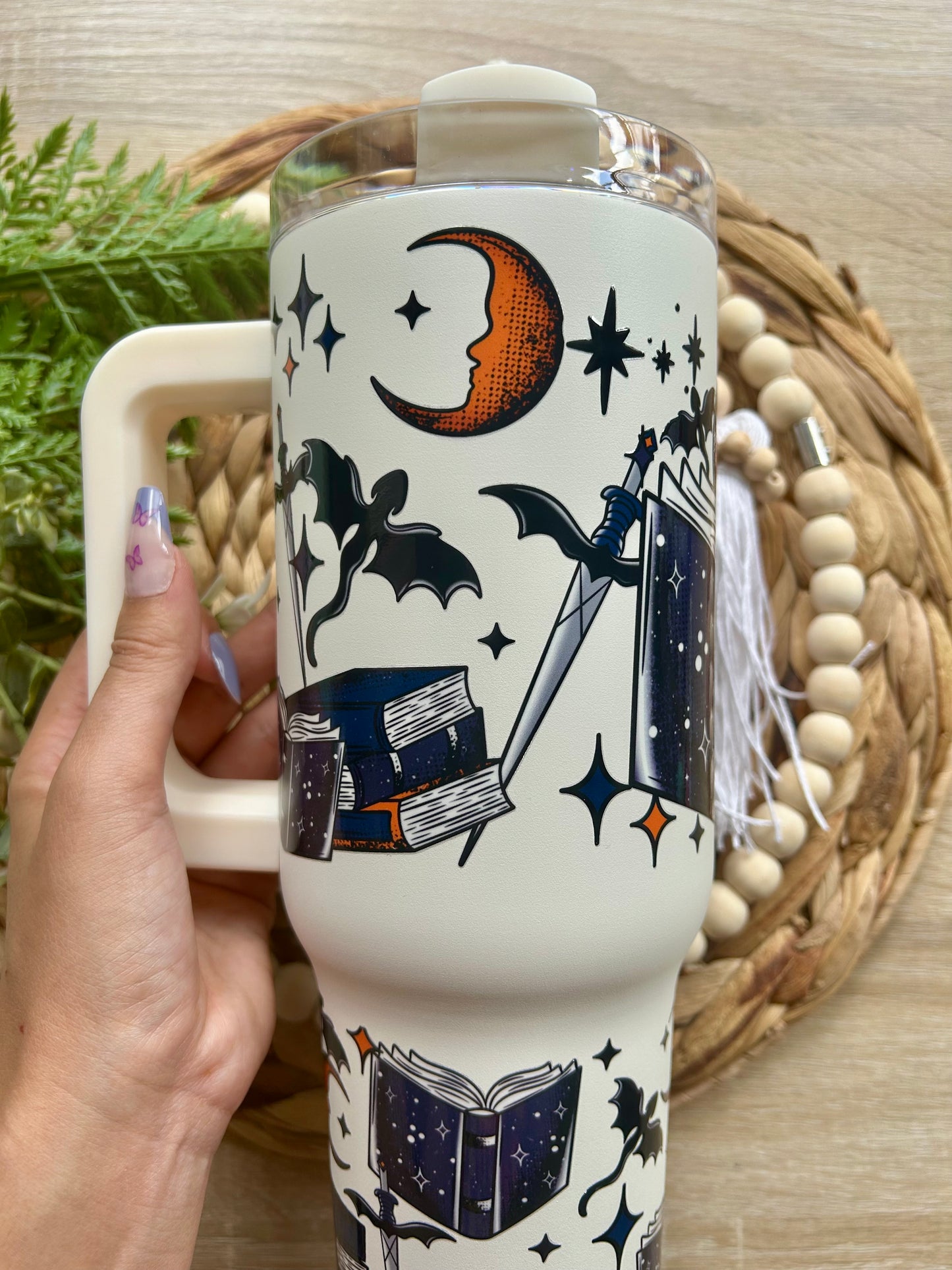 Dragon Themed 40 Oz Tumbler || Book Lovers Collection
