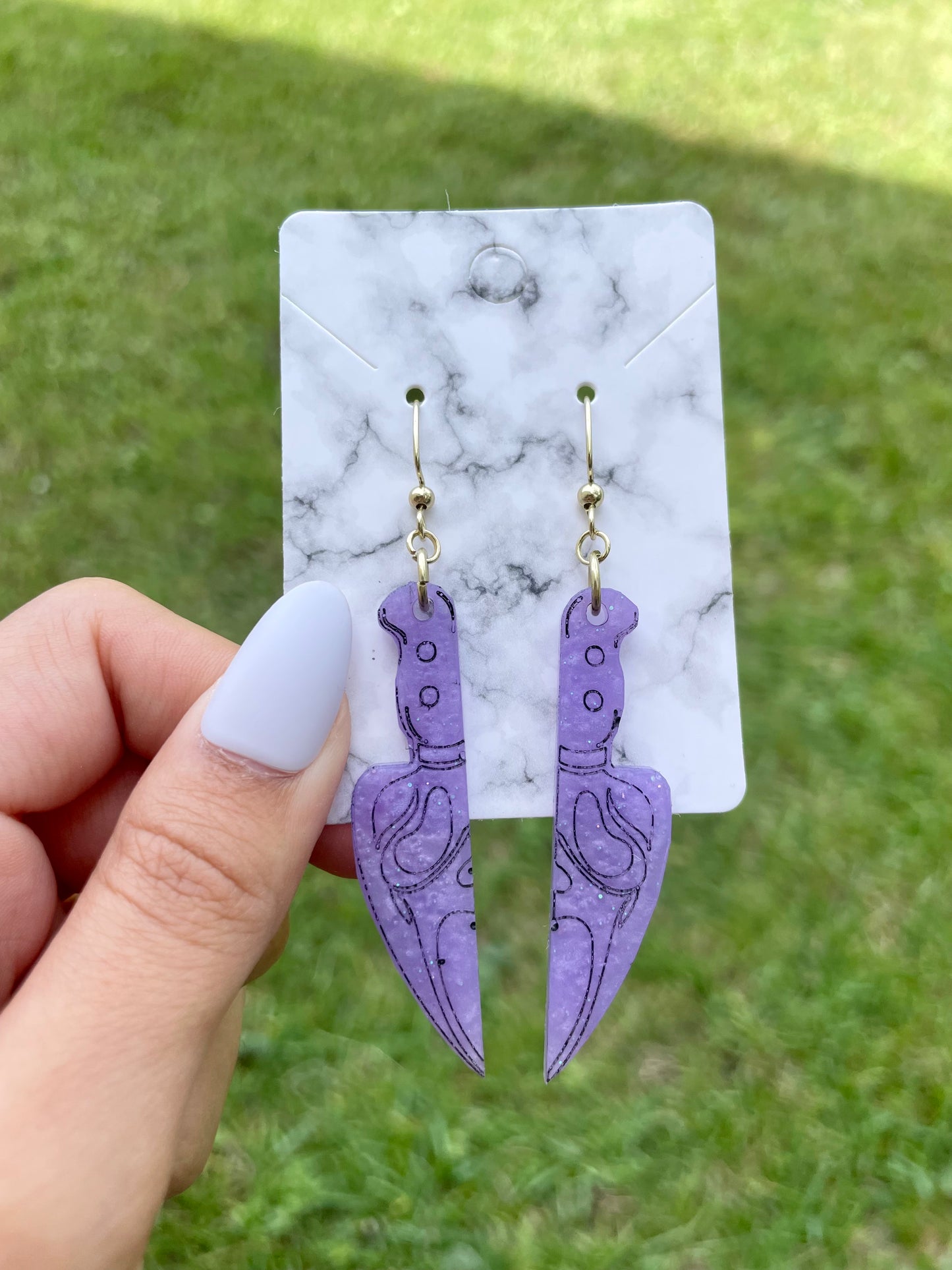Spooky Resin Handmade Earrings - Glass & Glamour Co.