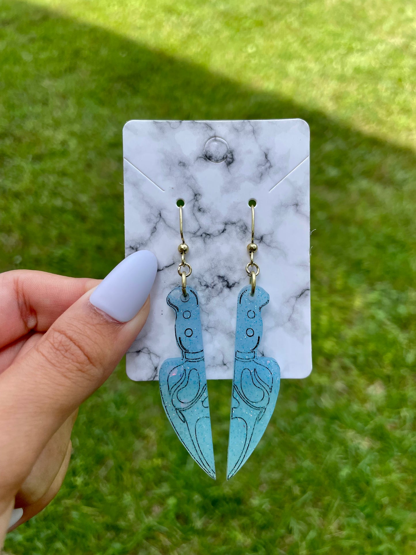Spooky Resin Handmade Earrings - Glass & Glamour Co.