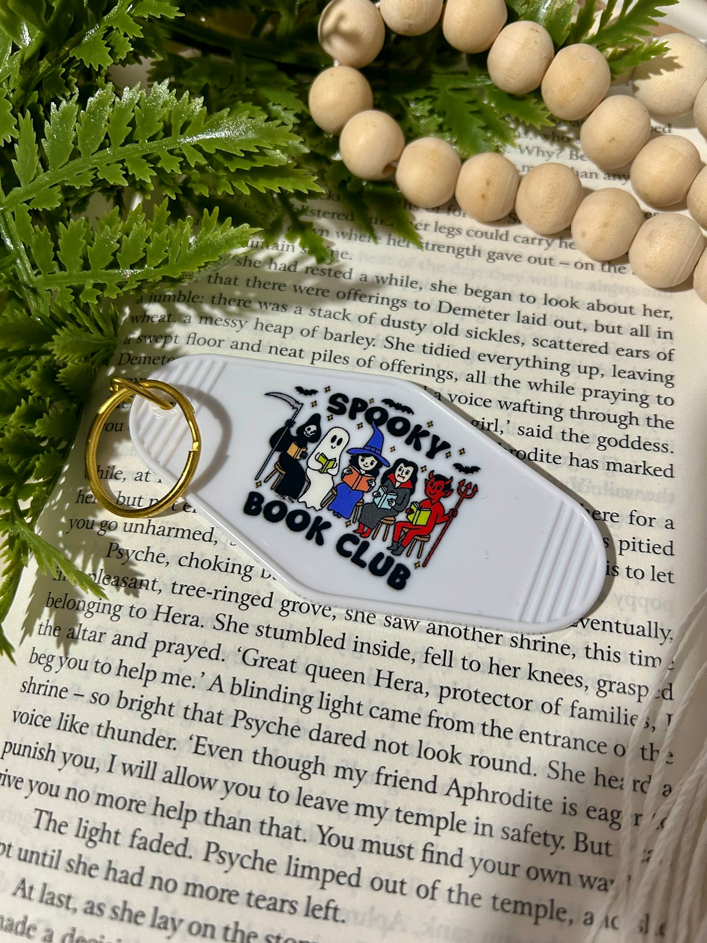 Spooky Motel-Themed Keychain