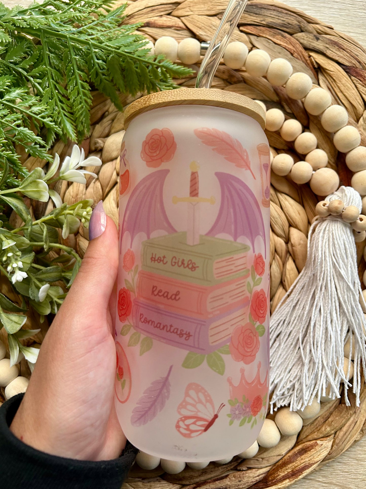 Book Themed Sublimation Glass Cups || Multiple Options || Book Lovers Collection