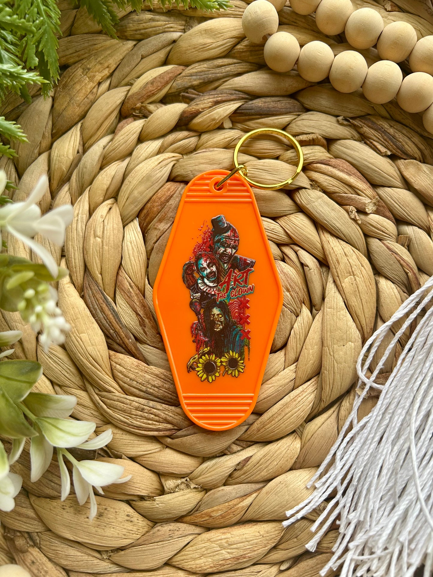 Horror Themed Motel Style Keychain || Movie Themed Motel Keychain|| Halloween Collection