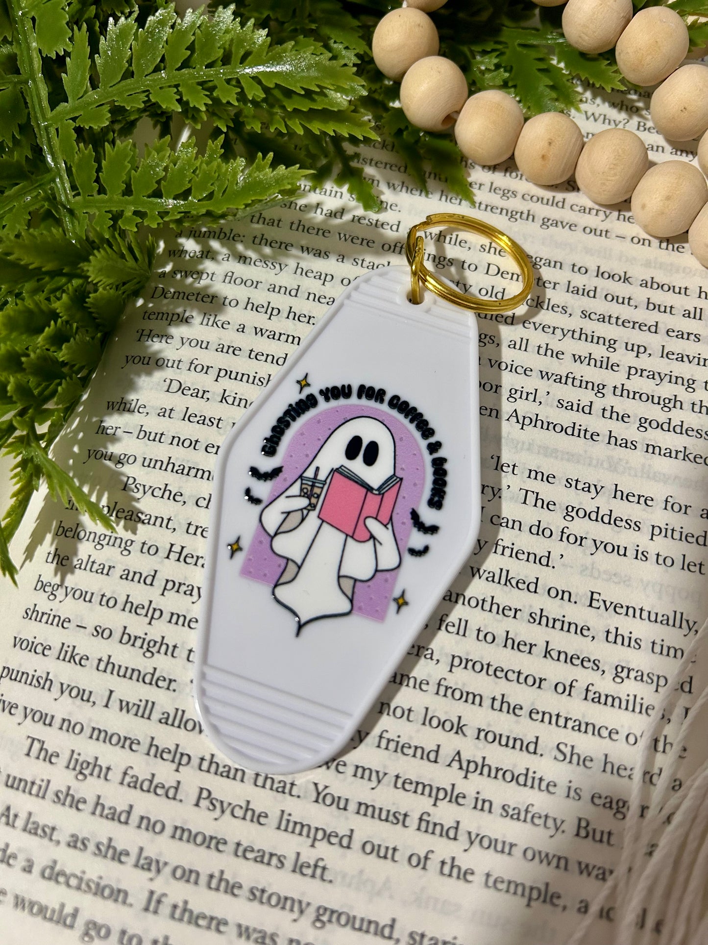 Spooky Motel-Themed Keychain