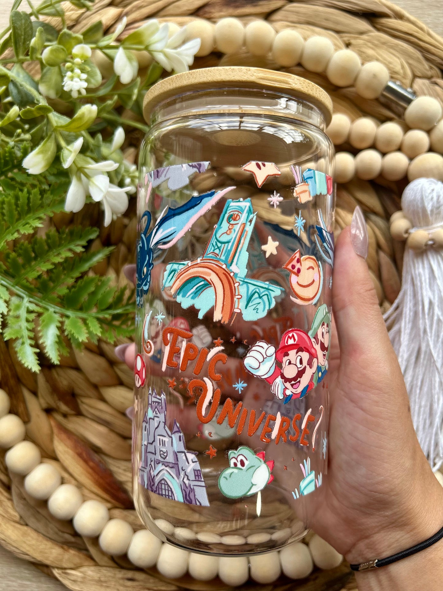 Epic Themed Theme Park Glass Cup