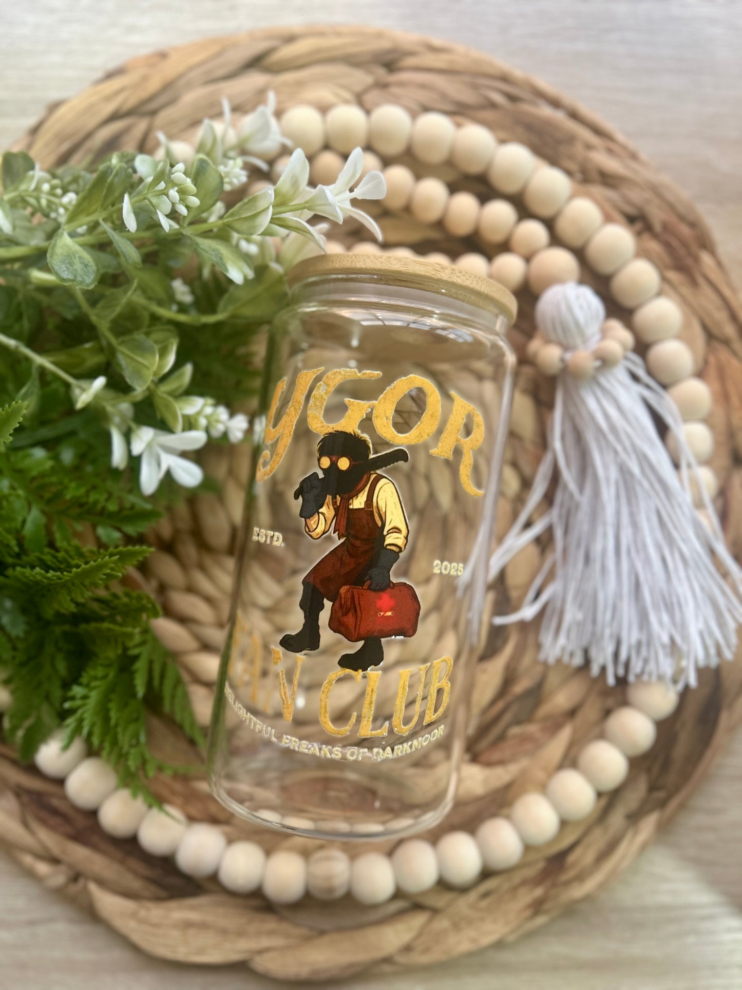 Ygor Inspired Dark Universe Glass Cup