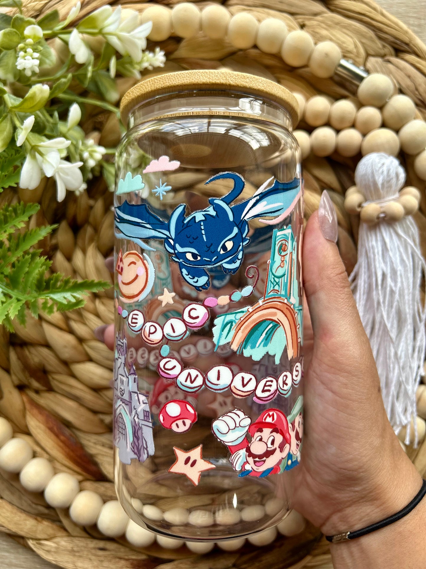 Epic Themed Theme Park Glass Cup