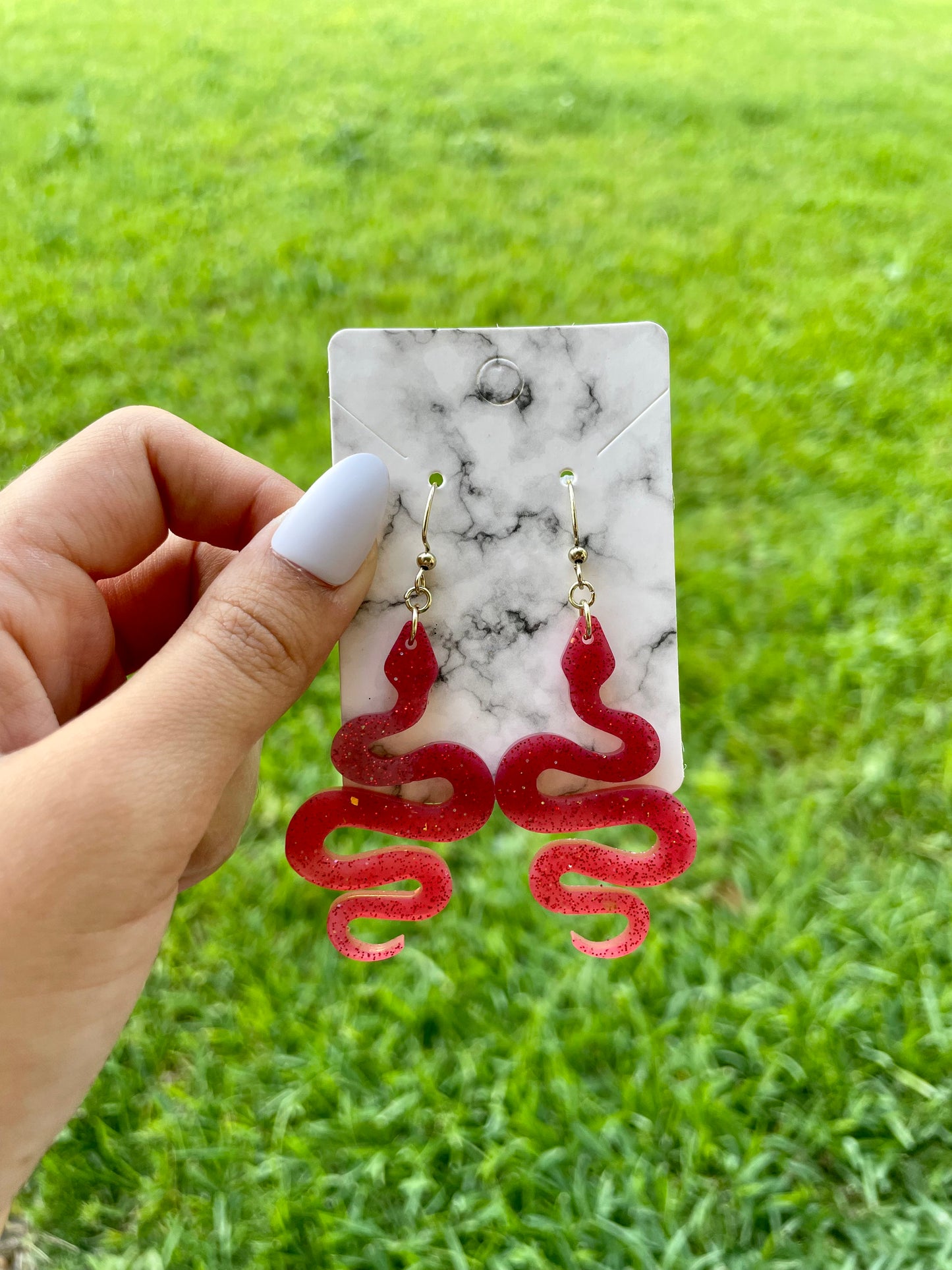 Spooky Resin Handmade Earrings - Glass & Glamour Co.