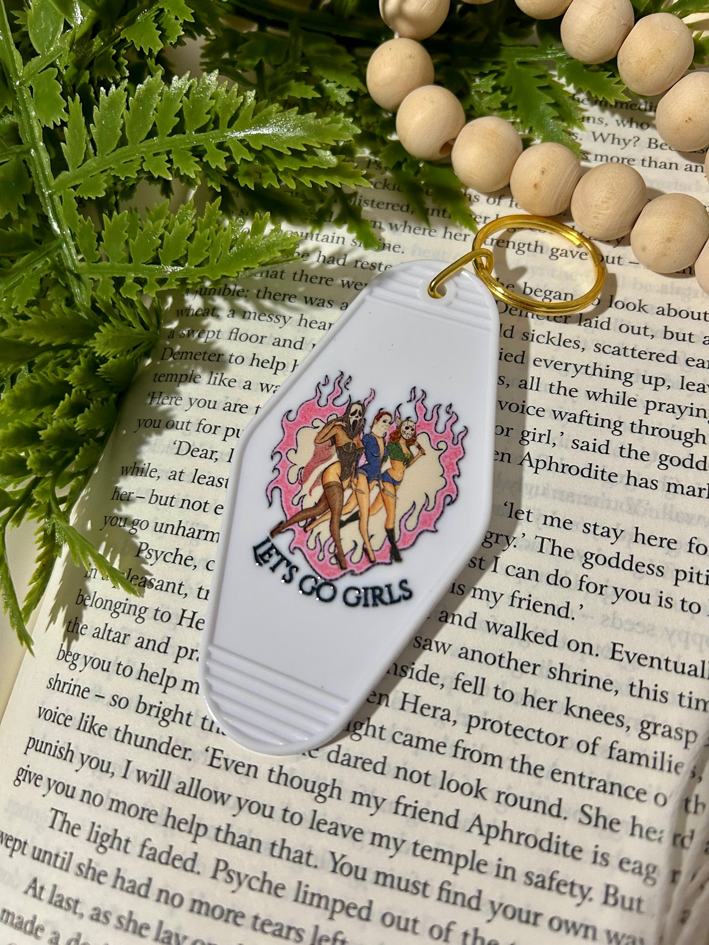 Spooky Motel-Themed Keychain