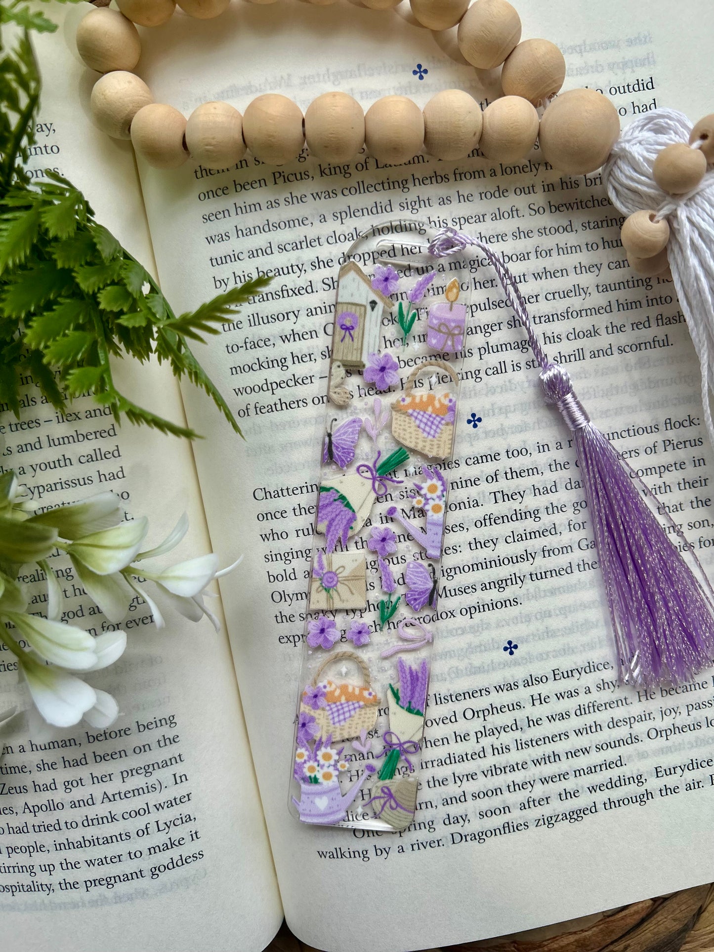 Matcha and Lavender Themed Bookmarks