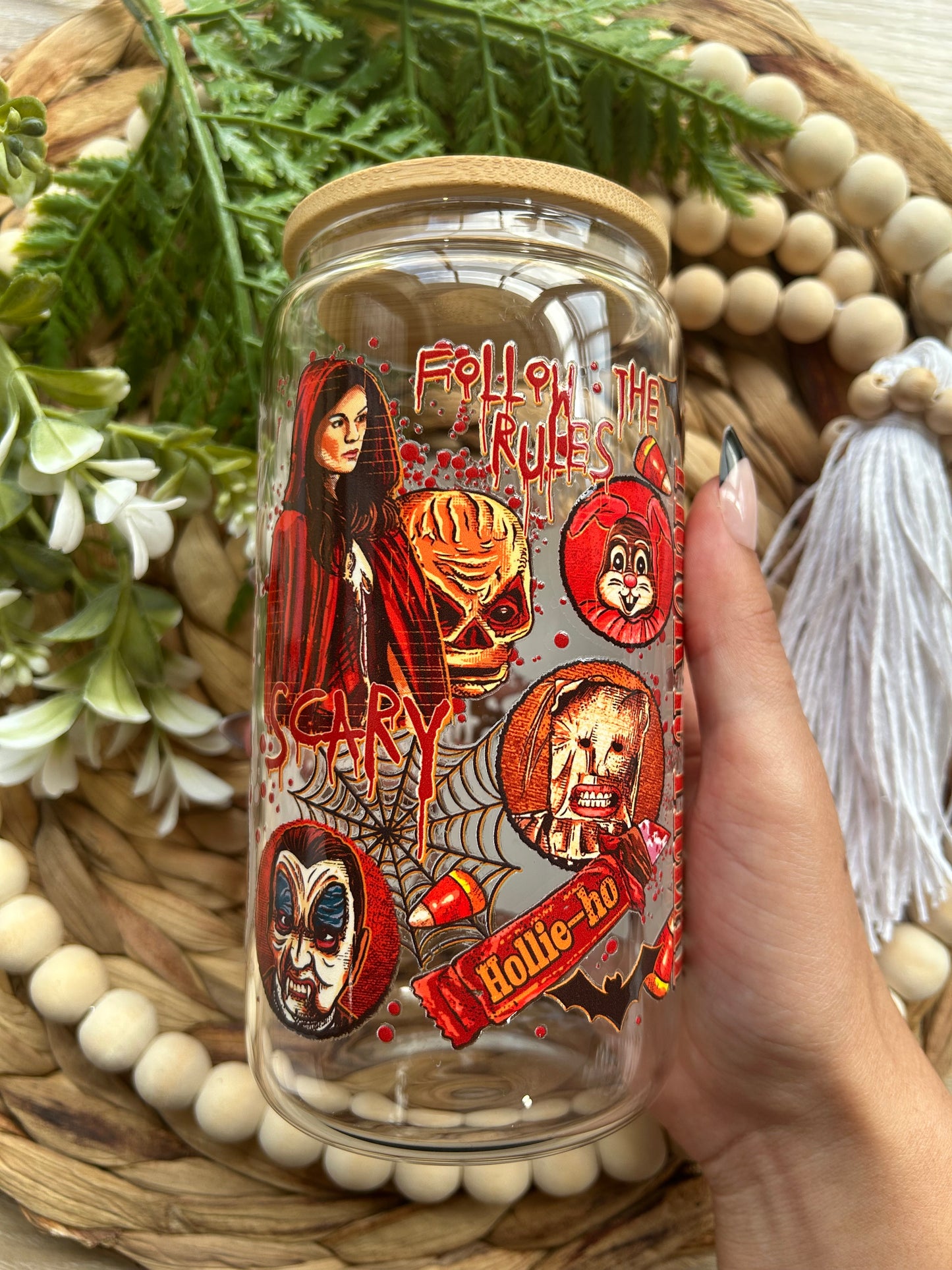 Halloween Themed Glass Cups || Horror Themed Glass Cups || Halloween Collection