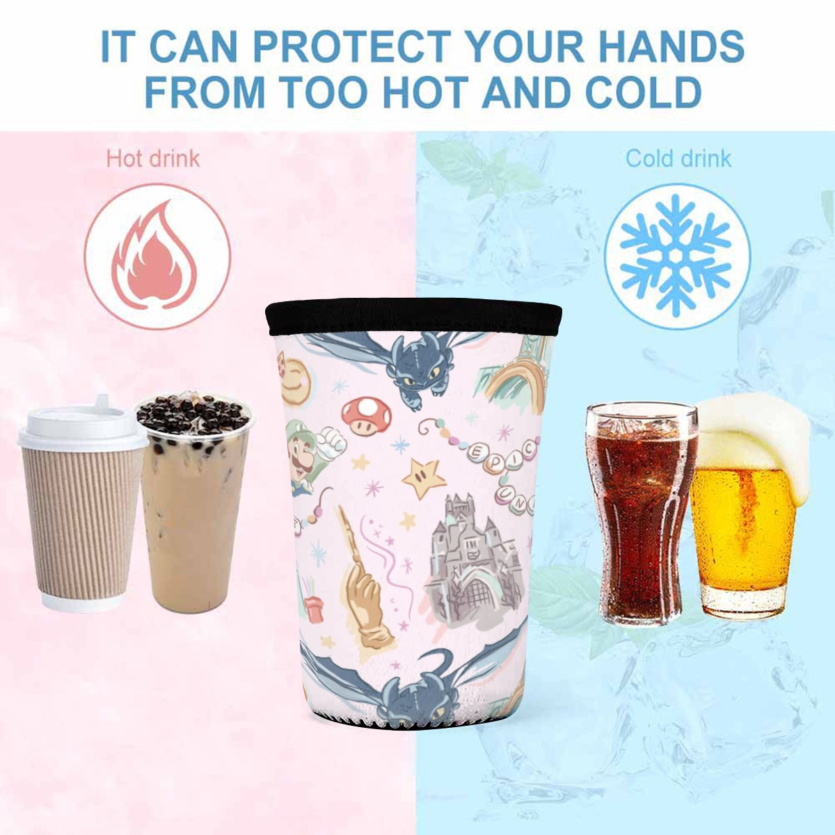 EPIC Themed Pink Cup Sleeve || Epic Collection