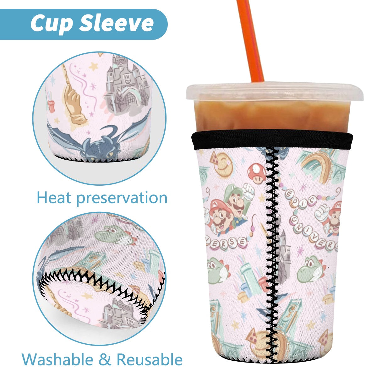 EPIC Themed Pink Cup Sleeve || Epic Collection