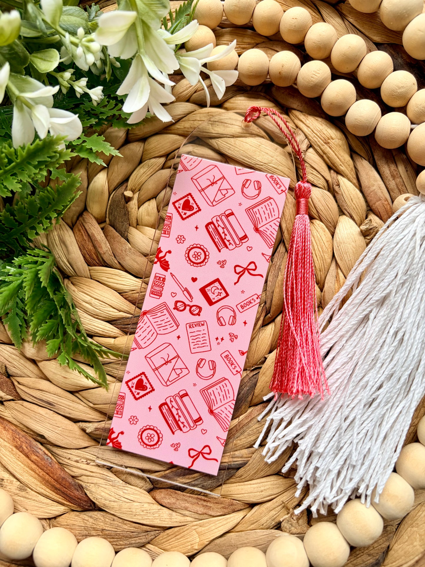 Cute Coquette Themed Acrylic Bookmarks
