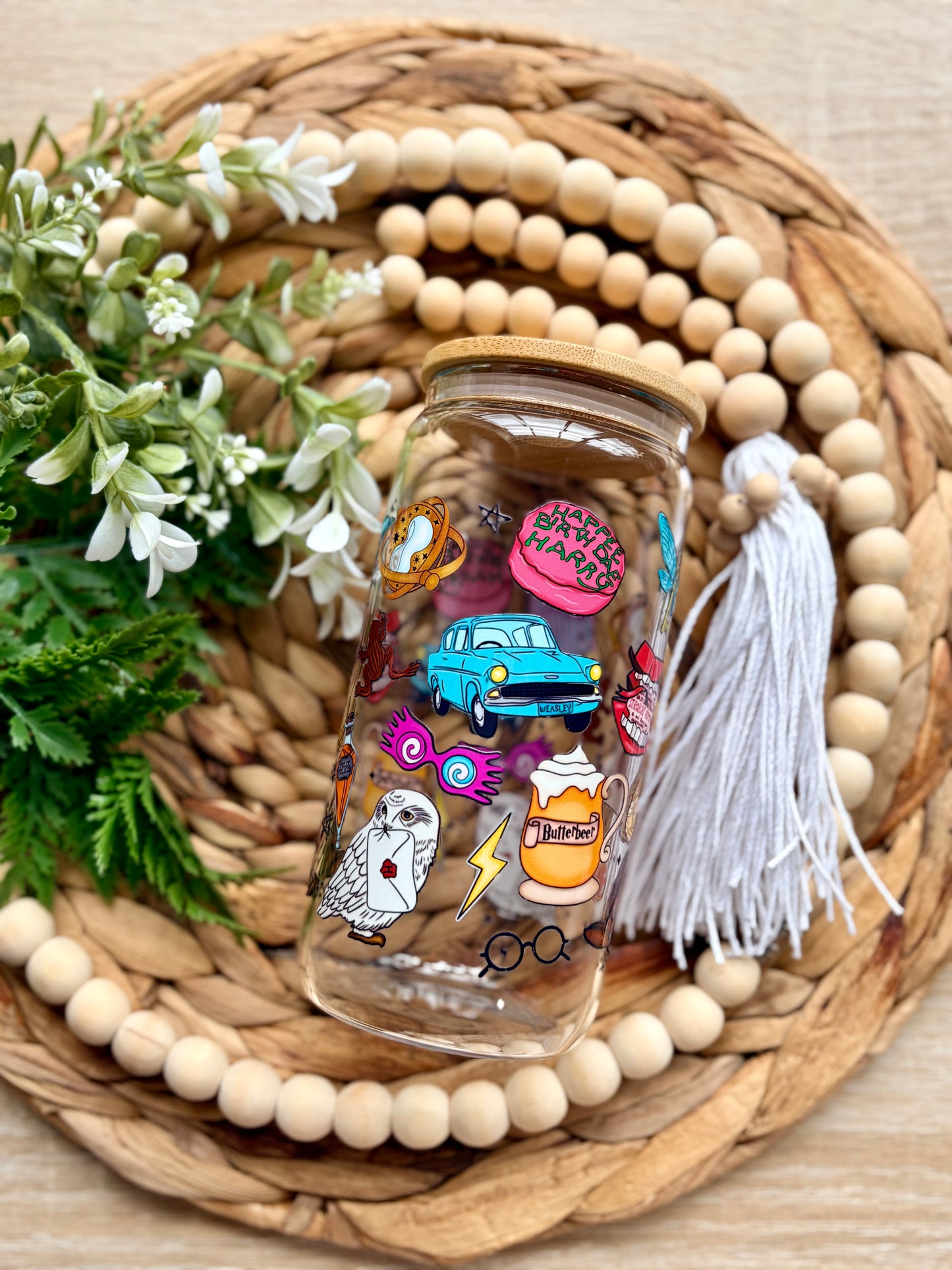 Wizard Movie References Themed Glass Cup