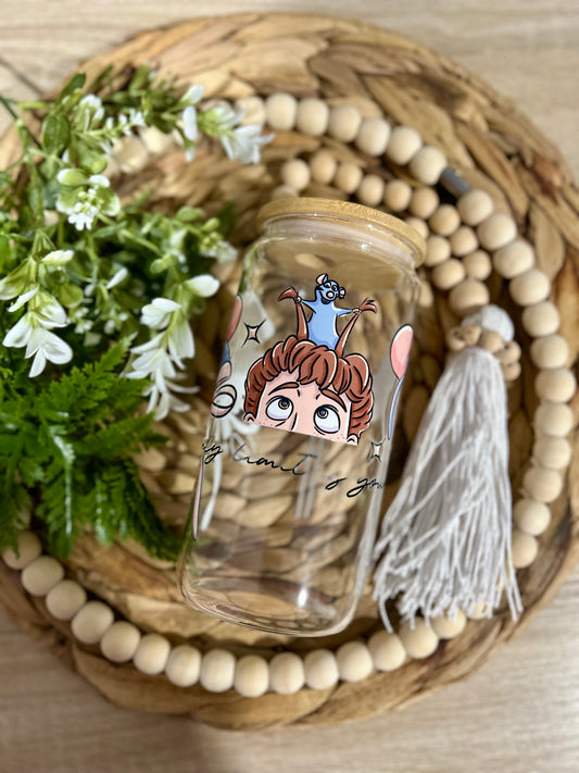 Cooking Rat Inspired Glass Cup || Magical Collection