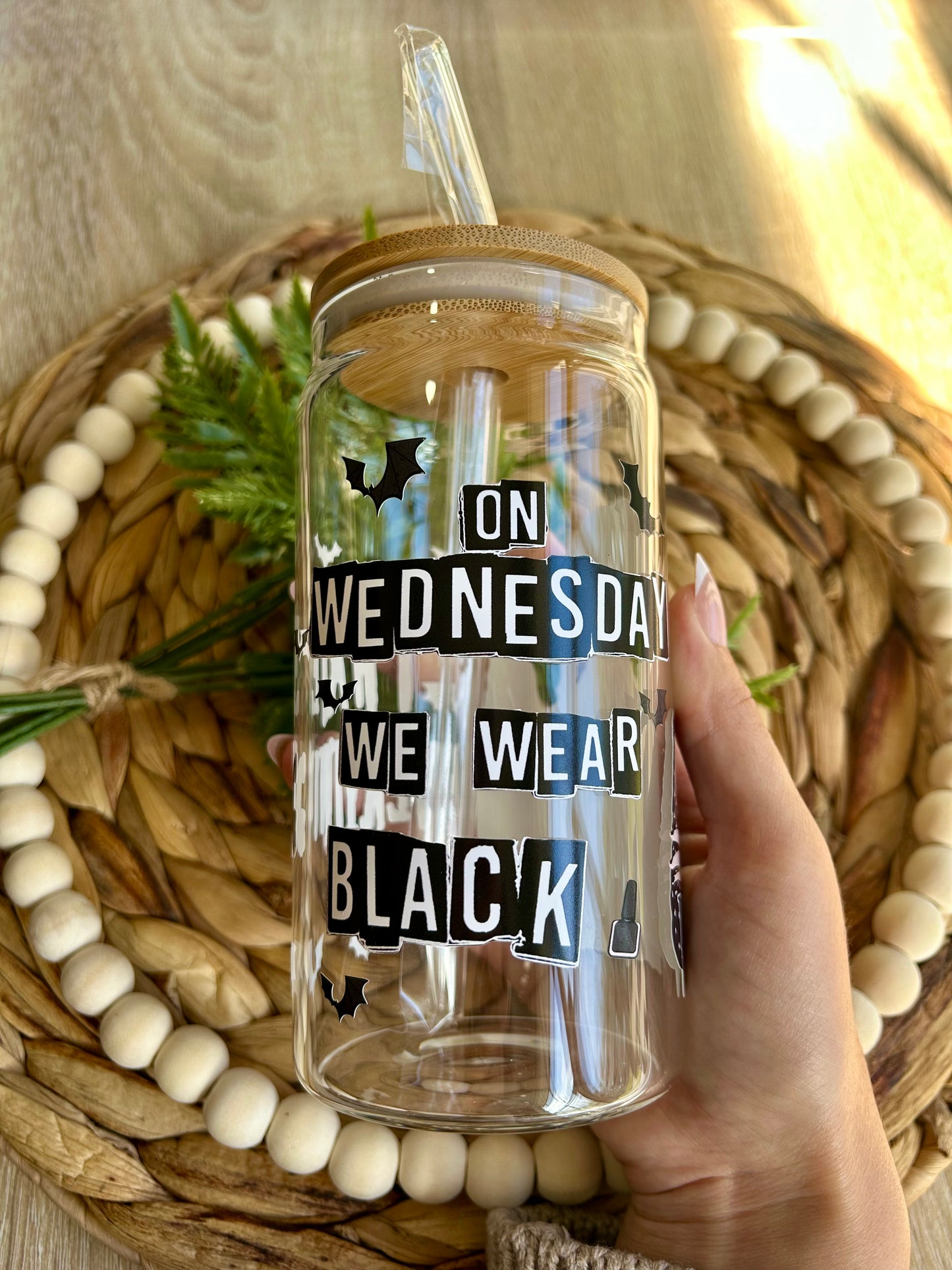 Wednesday Glass Cup - Glass & Glamour Co.