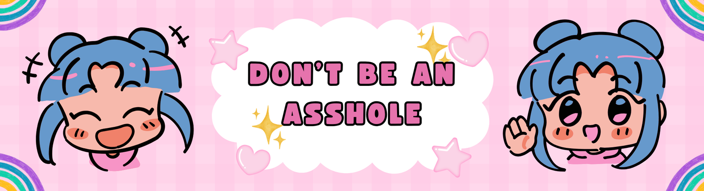 "Don't Be An A-Hole" Cute Bumper Sticker