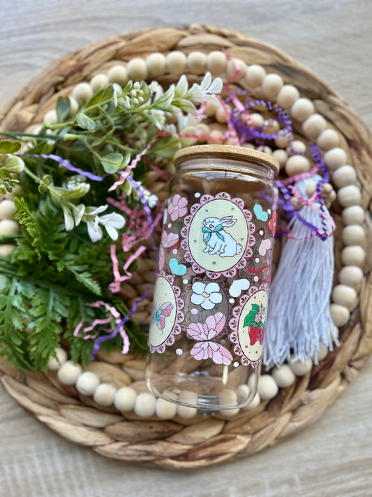 Valentine's White Bunny Themed Cup