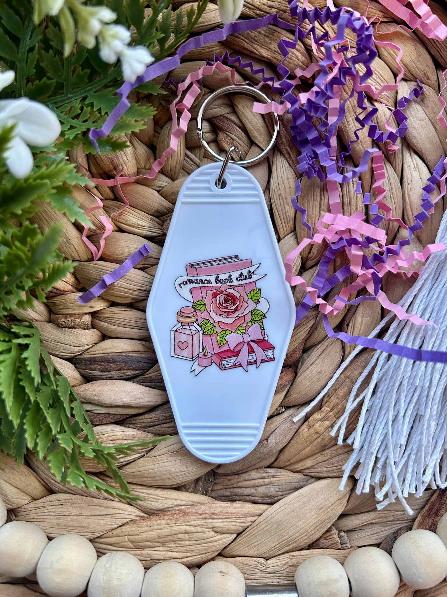 Valentine's & Readers Themed Motel Keychains