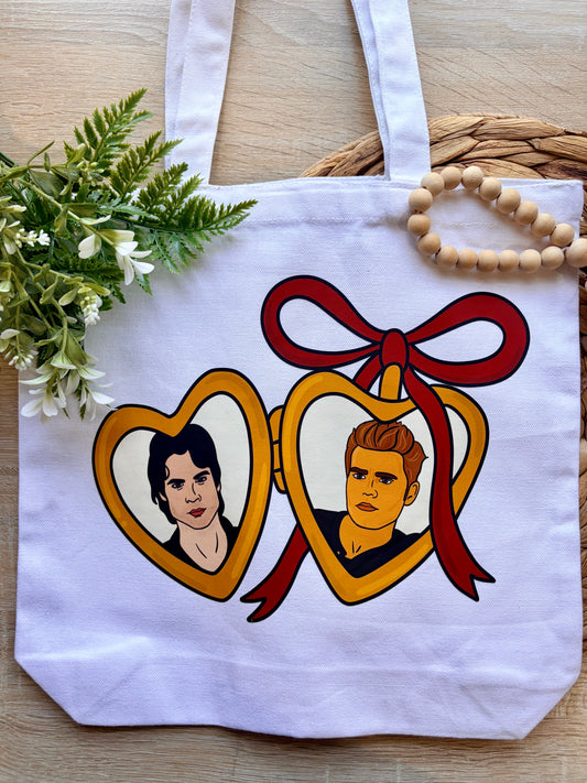 Damon and Stefan Themed Tote Bag || Mystic Falls Collection