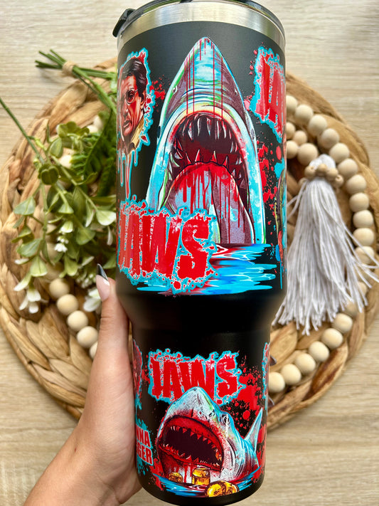 Horror Themed 40 Oz Tumblers || Multiple Options || Halloween Collection