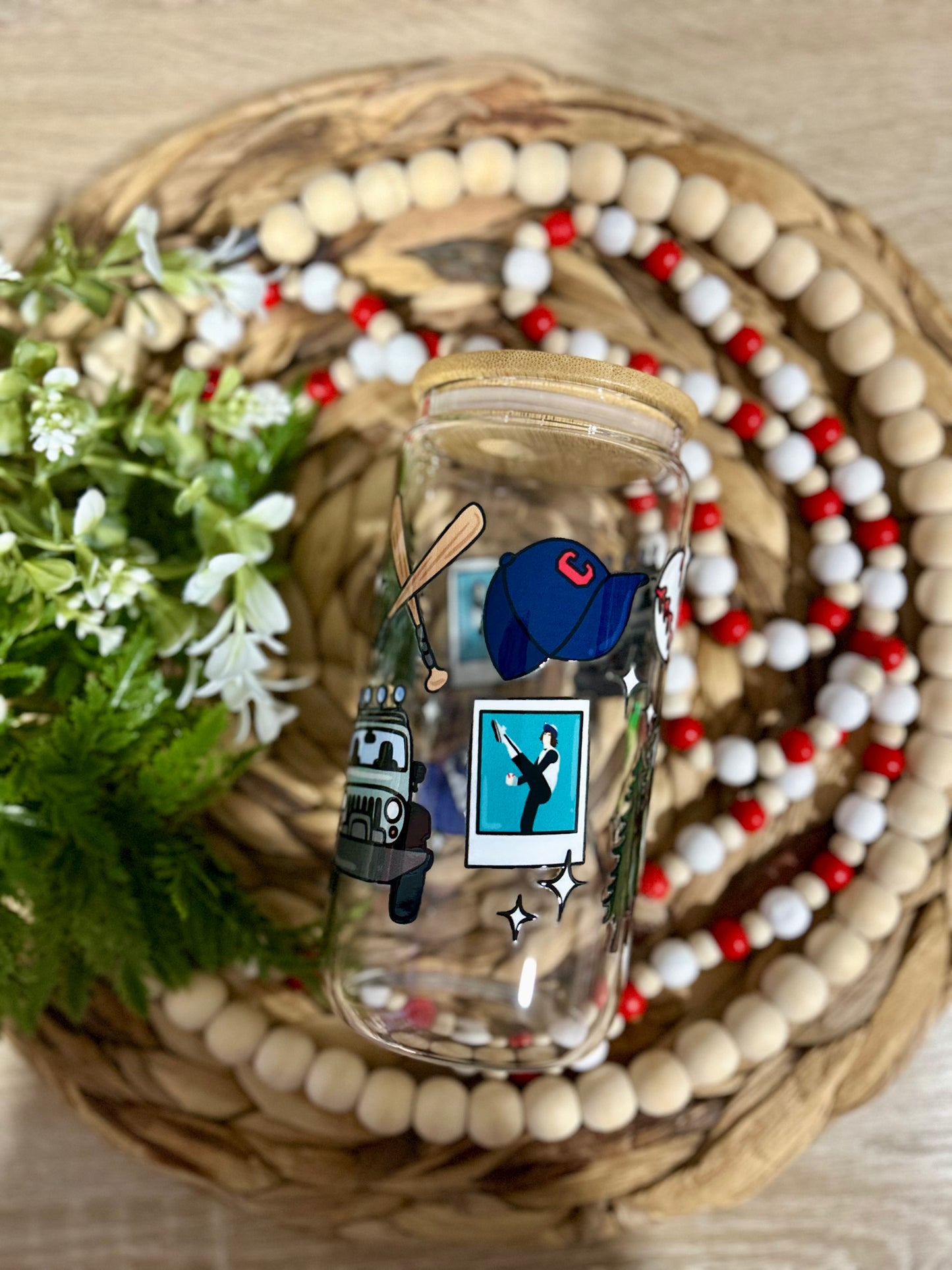 Twilight Baseball Inspired Glass Cup