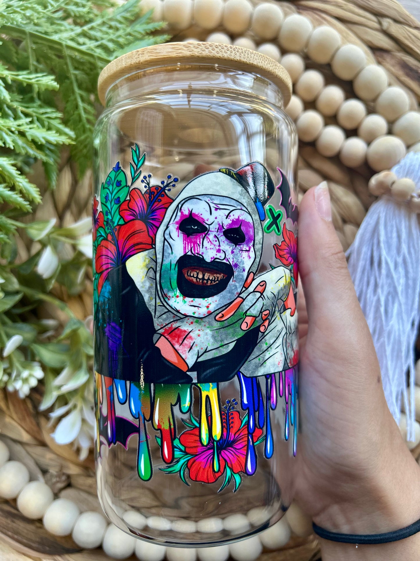 Halloween / Horror Themed 16 Oz Glass Cups
