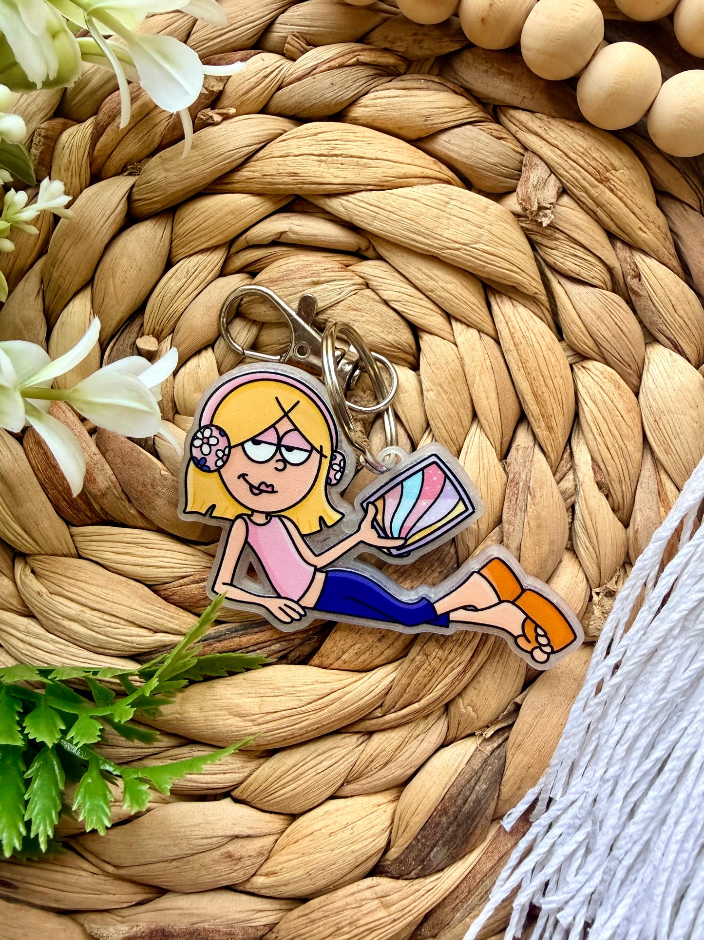 Book and Trendy Style Keychains/Bag Charms