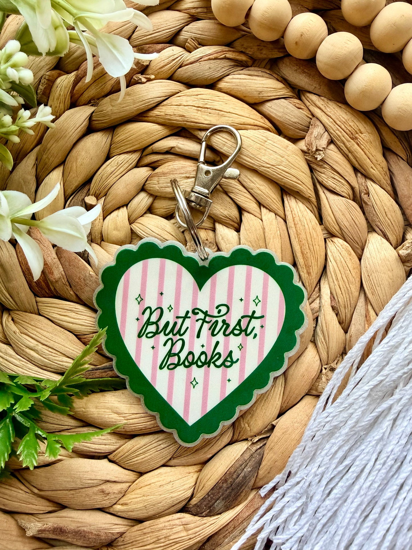 Book and Trendy Style Keychains/Bag Charms