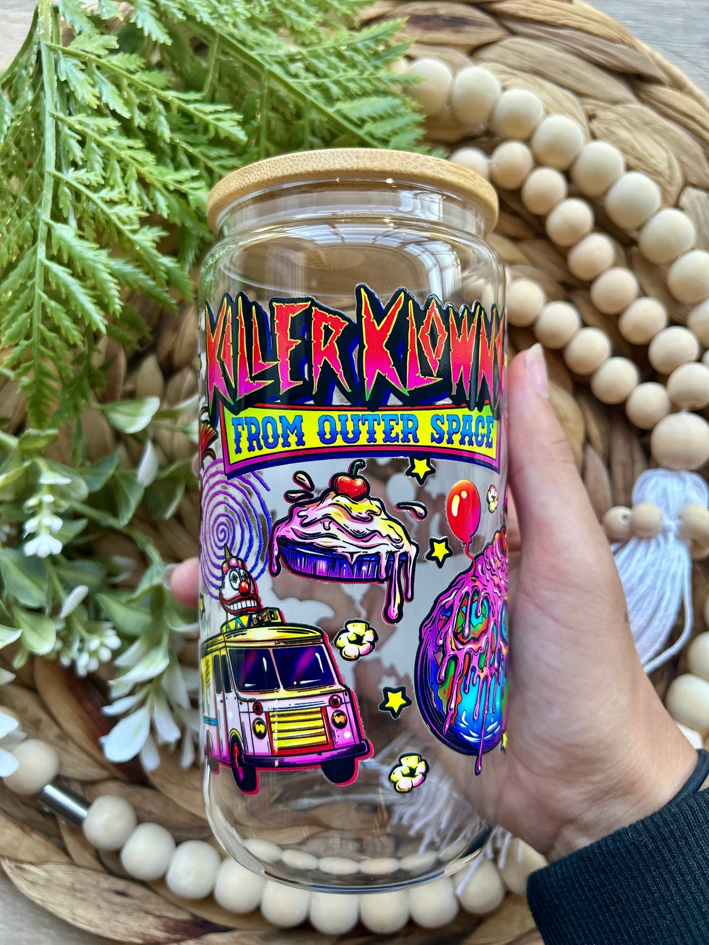 Halloween / Horror Themed 16 Oz Glass Cups