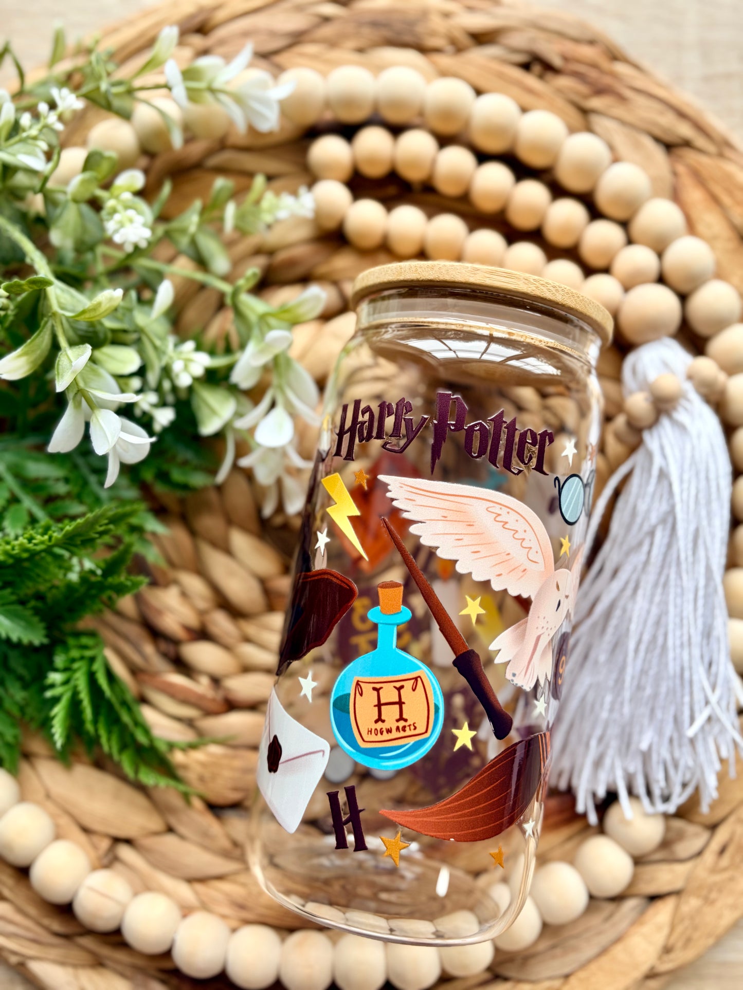 HP Themed Glass Cup