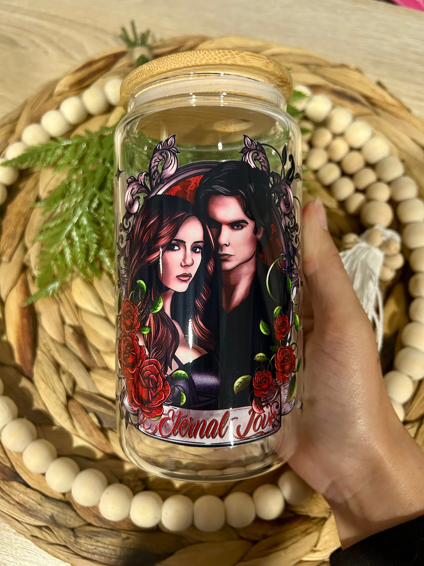 Vampires Love Themed Glass Cups | Valentine Collection