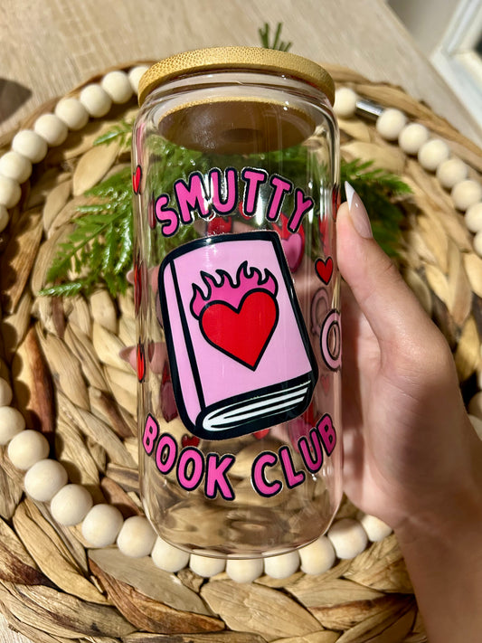 Smutty Book Club Glass Cup - Glass & Glamour Co.