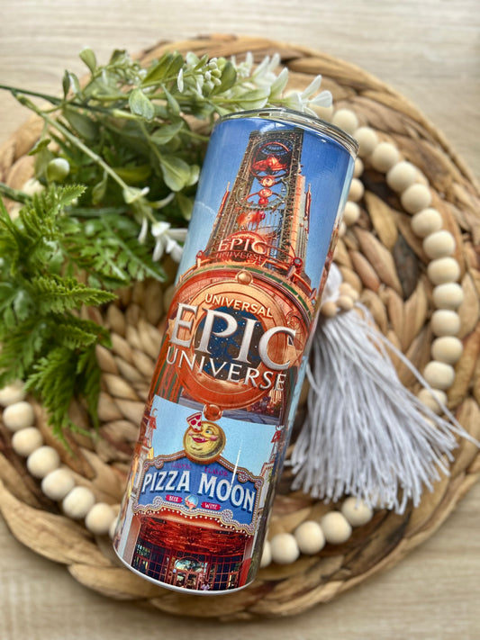 EPIC Themed 20 Oz Steel Tumbler || Theme Park Tumbler || Epic Collection