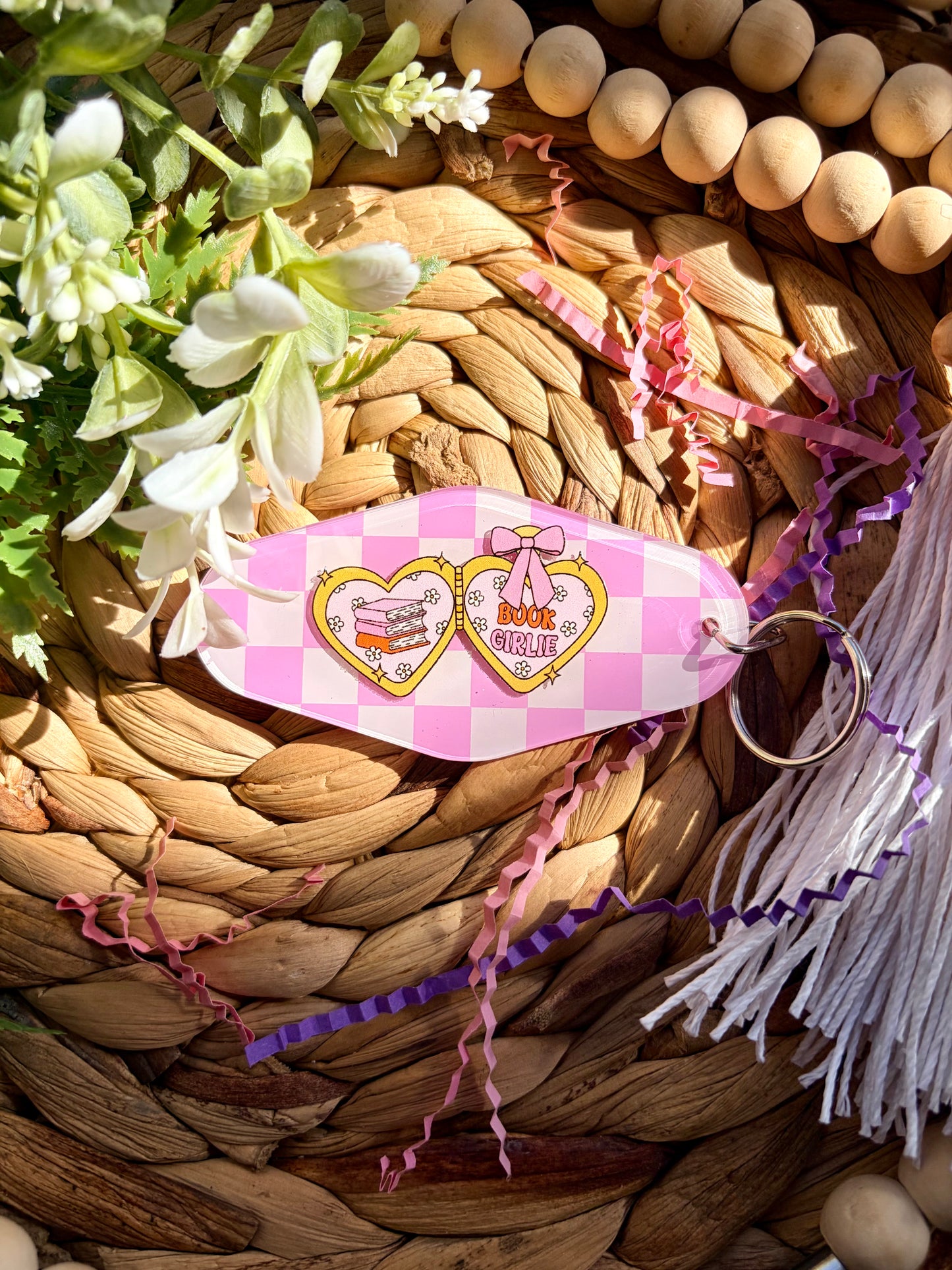 Valentine's & Readers Themed Motel Keychains