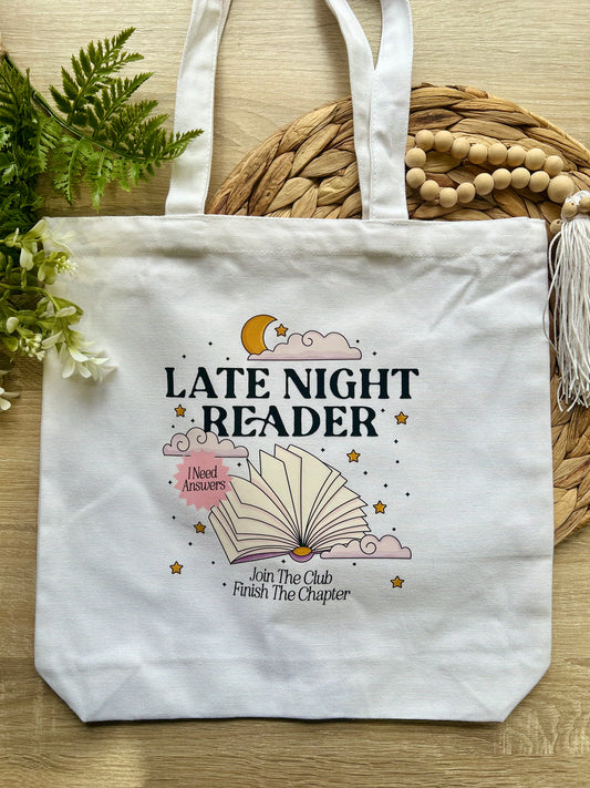 Book Themed Tote Bag || Multiple Designs