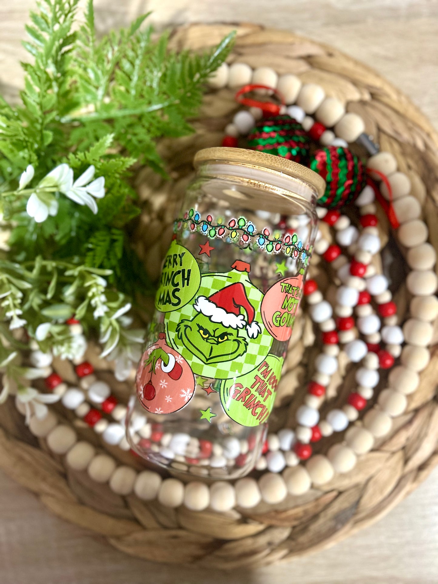 Lights Grinch Christmas Themed Cup