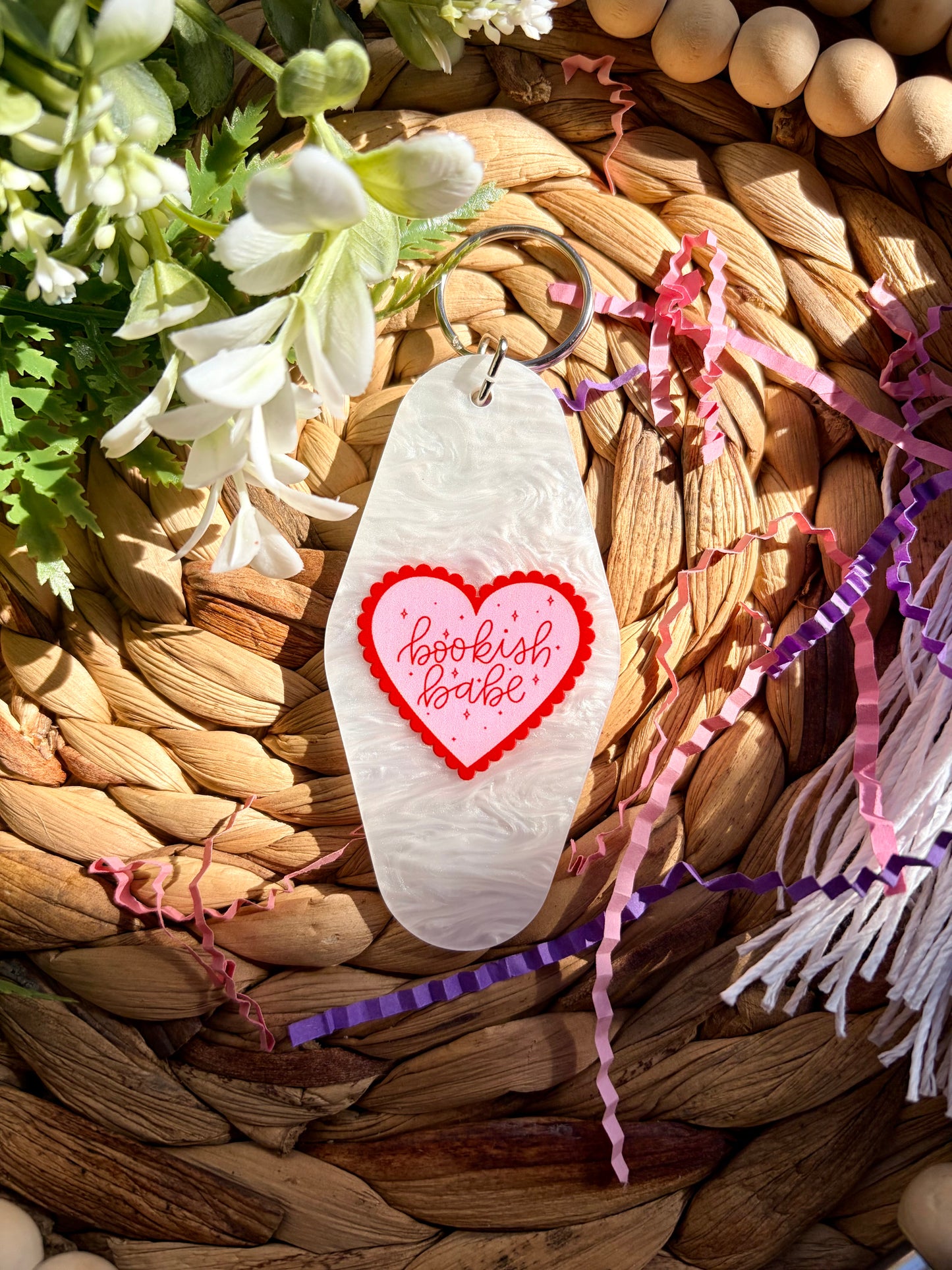 Valentine's & Readers Themed Motel Keychains