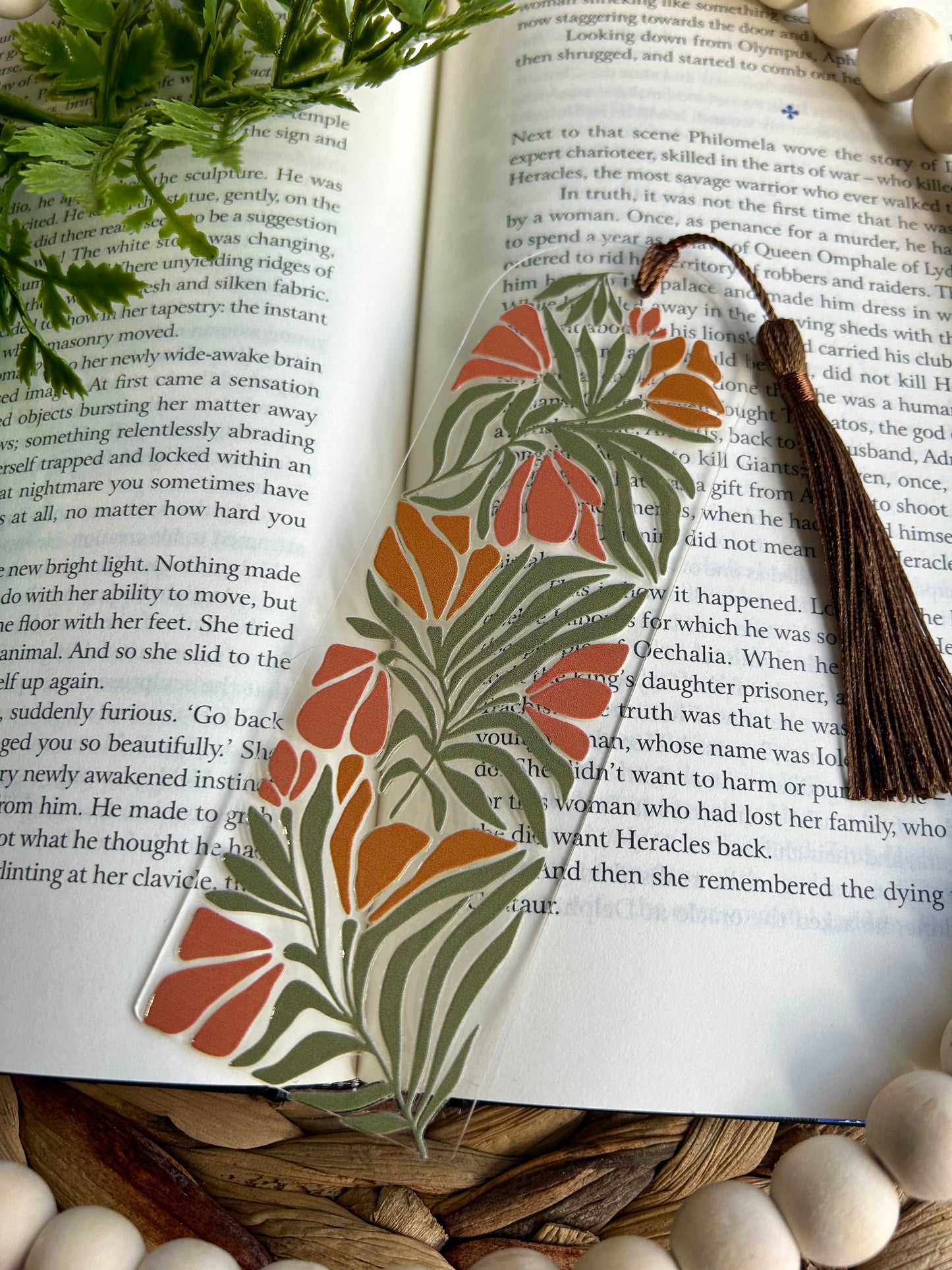 Boho Greenery Themed Bookmarks - Glass & Glamour Co.