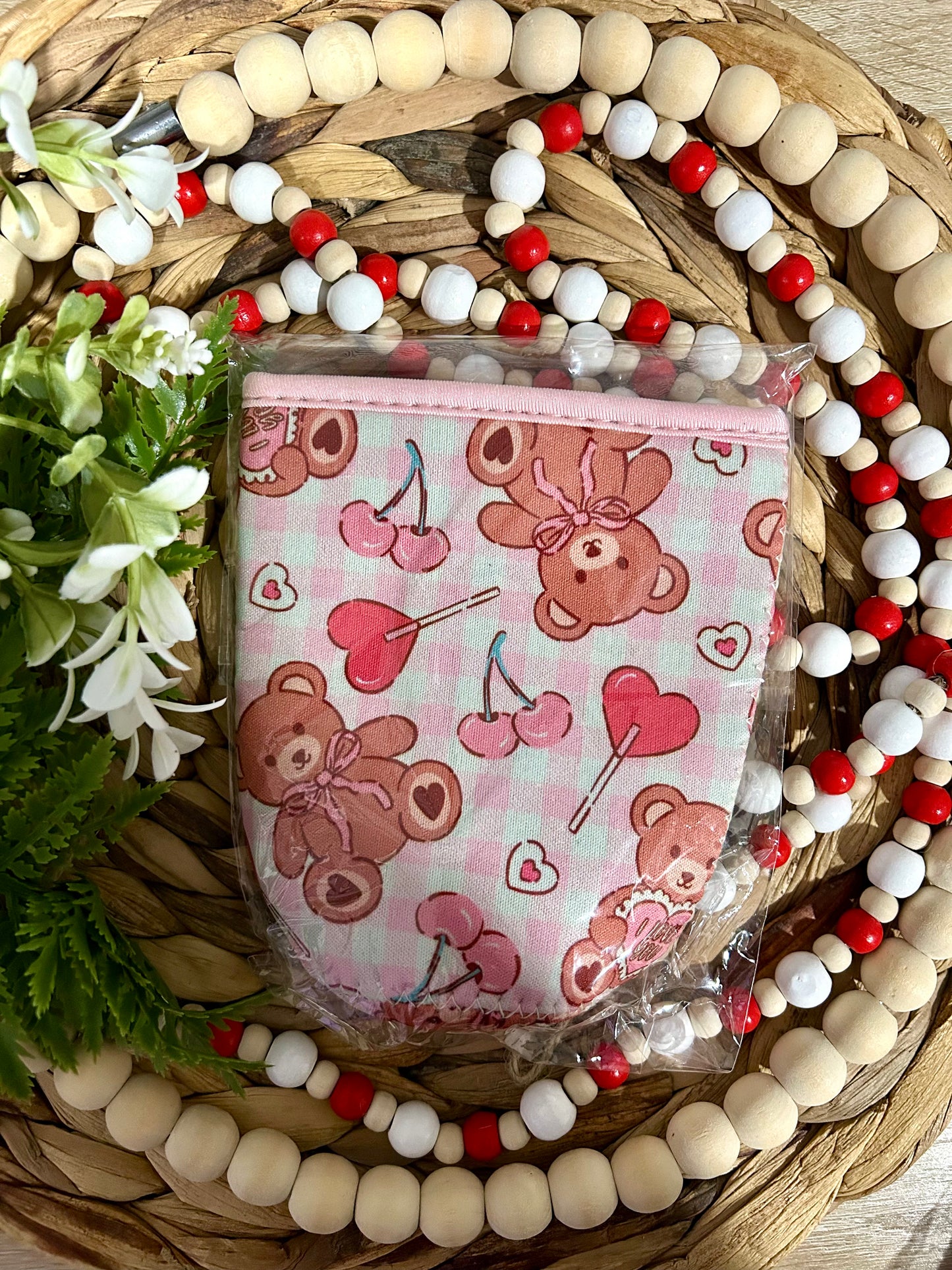 Valentine Bear Cup Sleeve