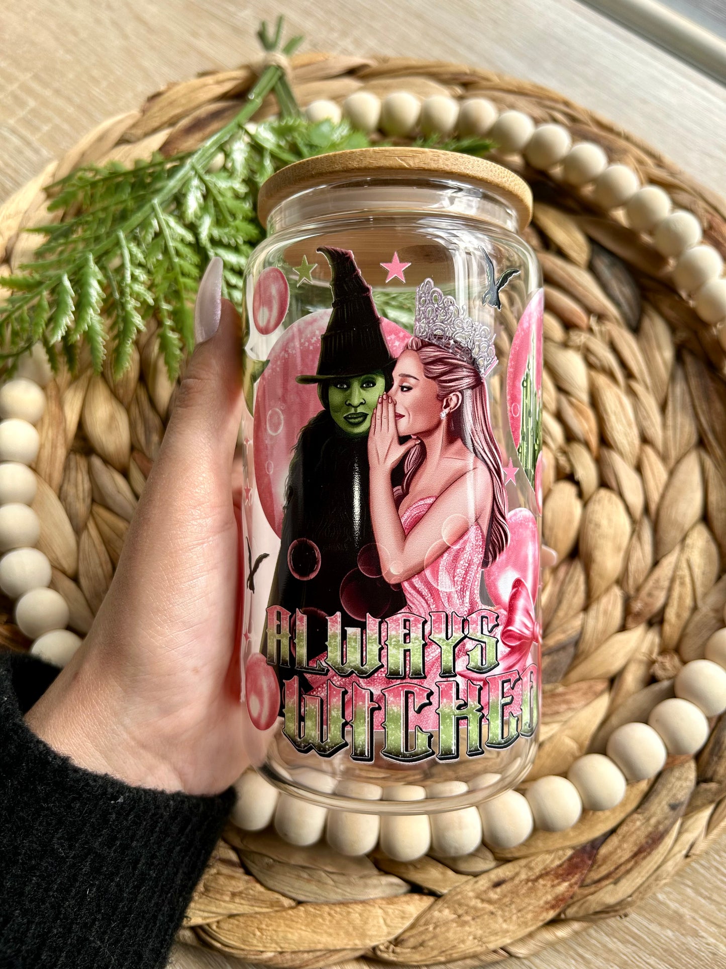 Witches Popular Glass Cup | Valentine's Themed Cup