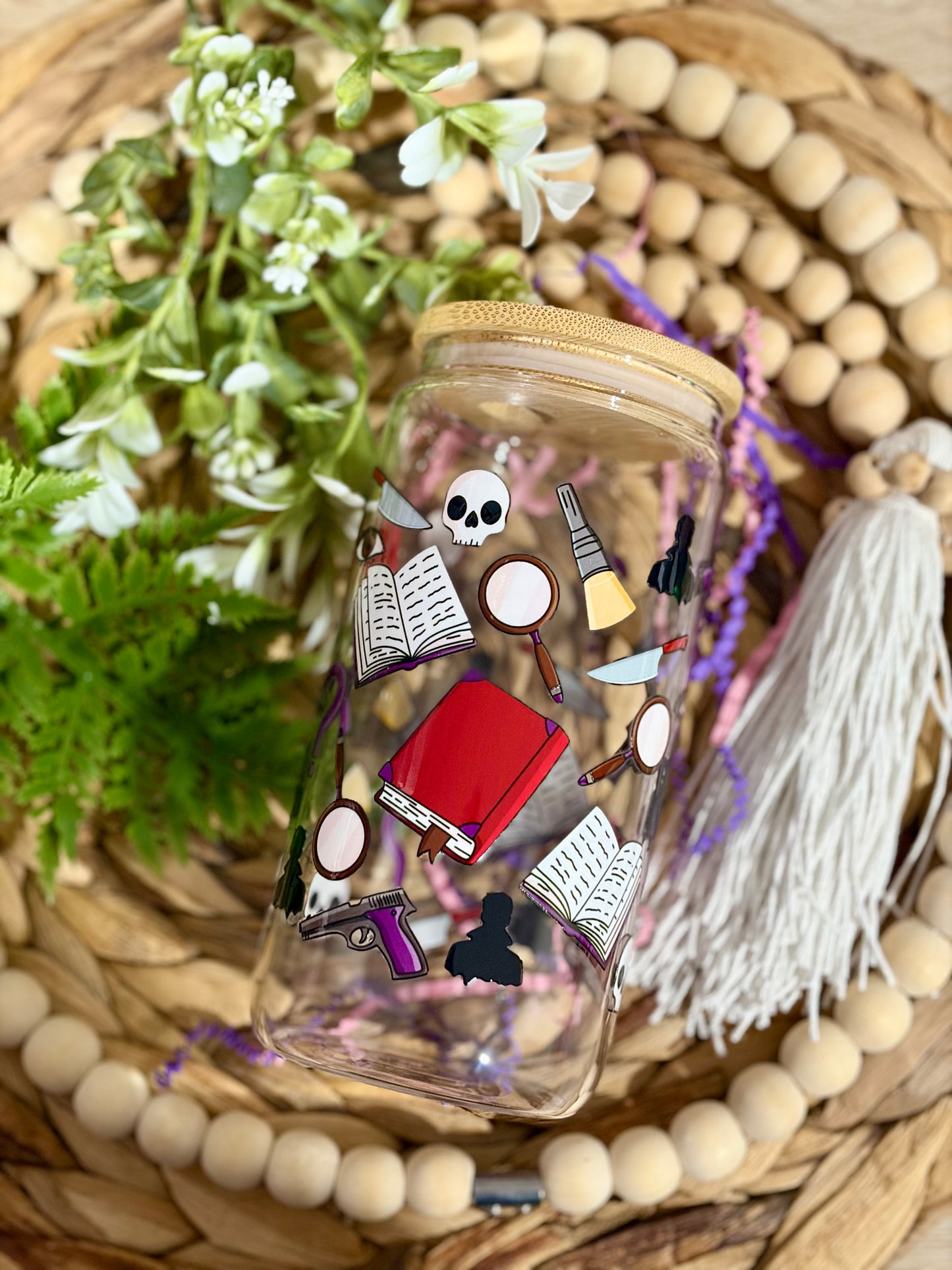 Fantasy Readers Themed Glass Cups
