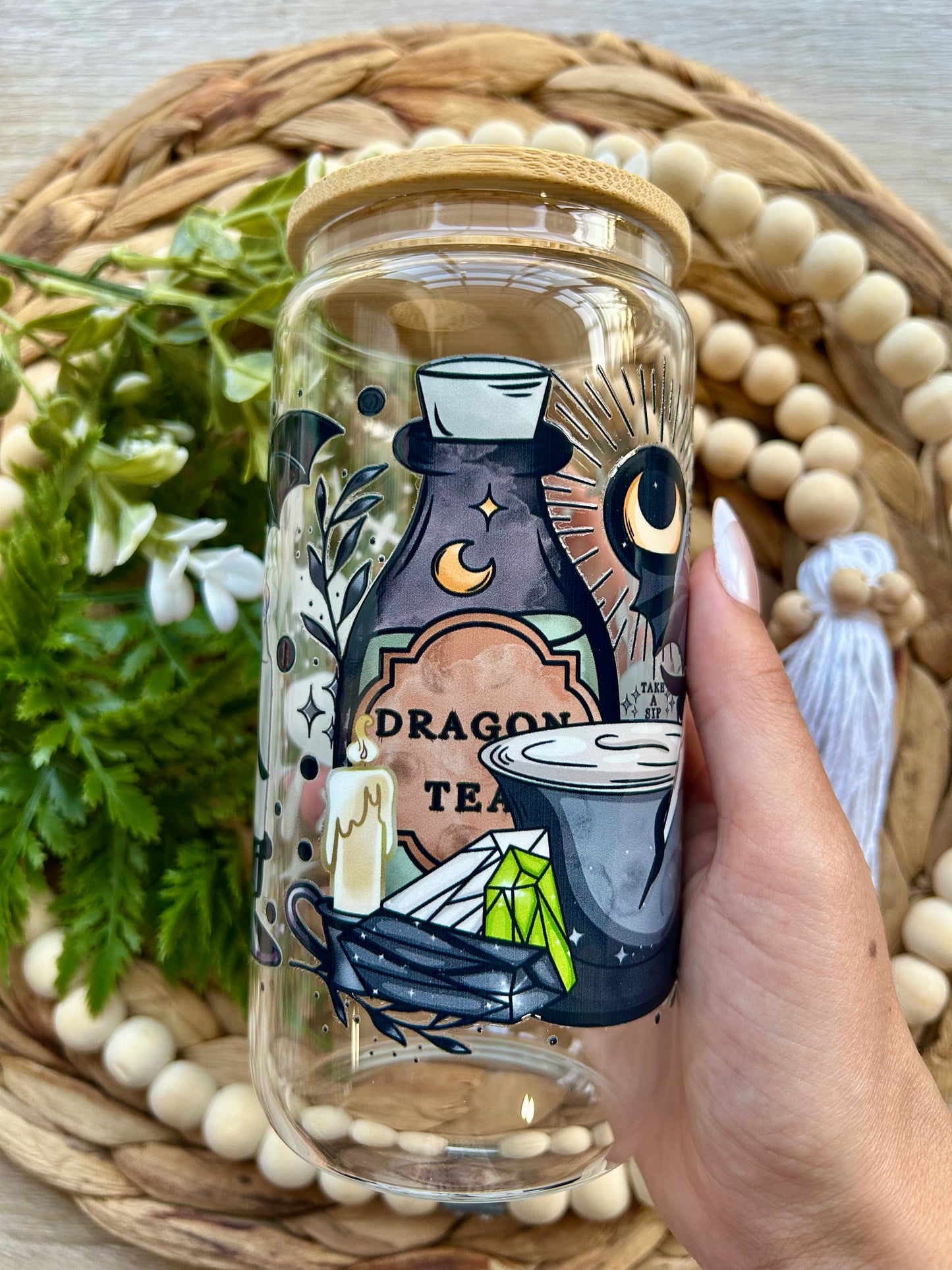 Fantasy Readers Themed Glass Cups
