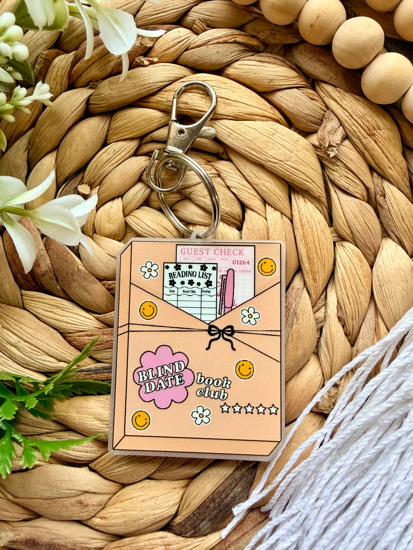 Book and Trendy Style Keychains/Bag Charms