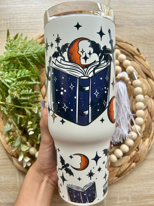 Dragon Themed 40 Oz Tumbler || Book Lovers Collection