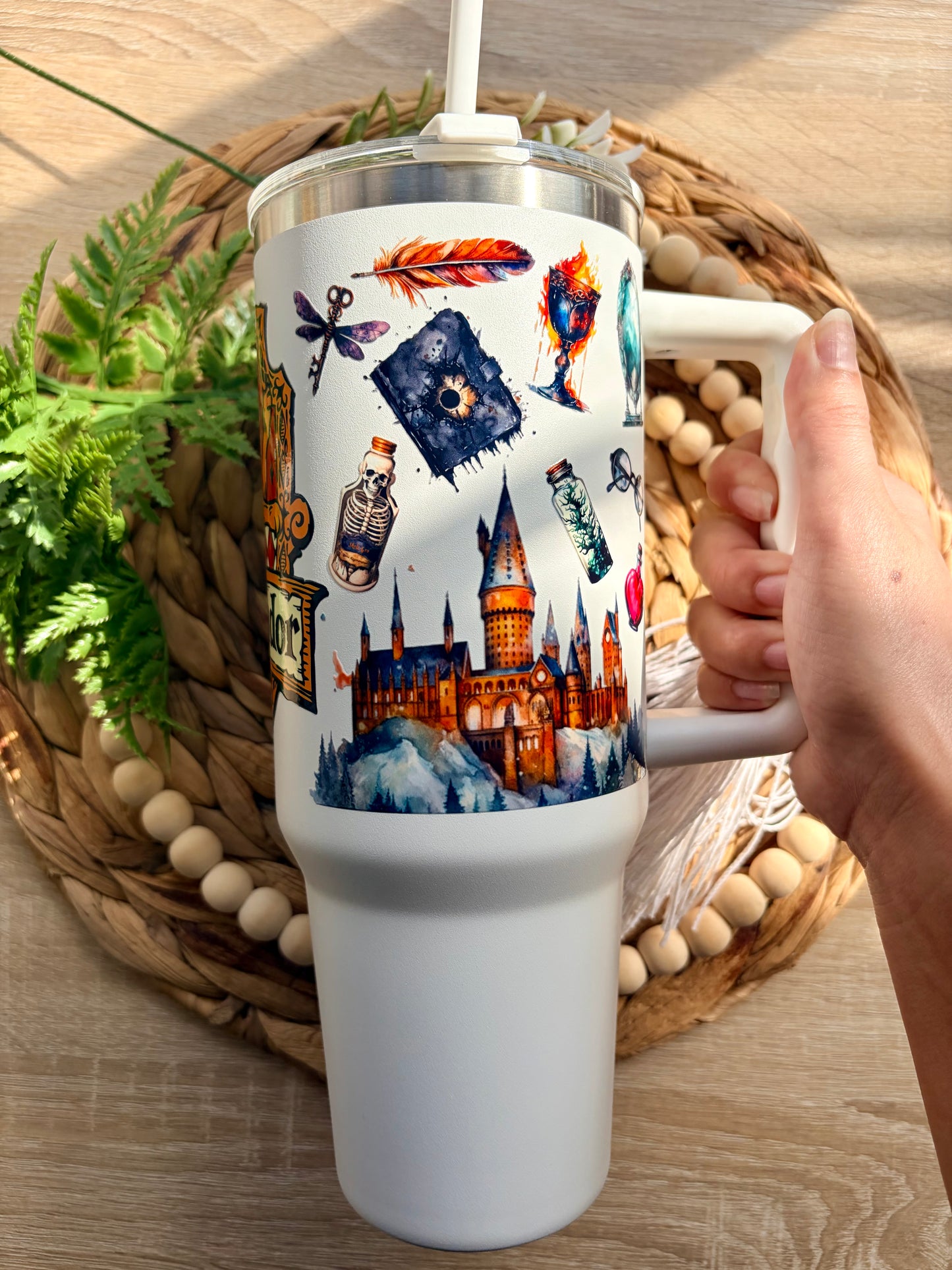 HP Themed 40 Oz Steel Tumblers