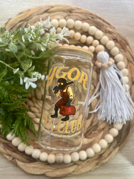 Ygor Inspired Dark Universe Glass Cup